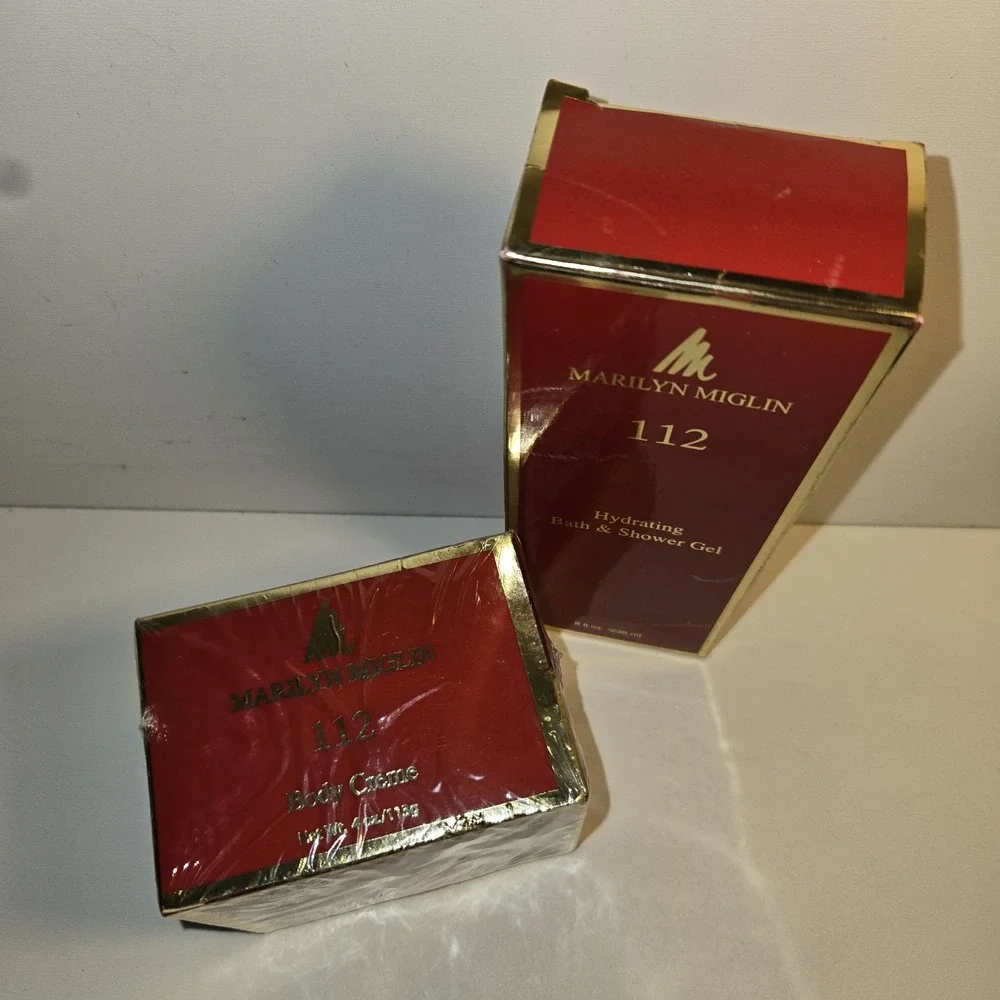 Marilyn Miglin 112 Hydrating Bath & Shower Gel 8 fl. oz and Body Creme‎ 4oz. NEW